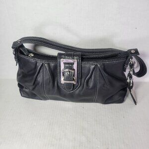 Etienne Aigner Classic Everyday Professional Black Leather Clutch Purse